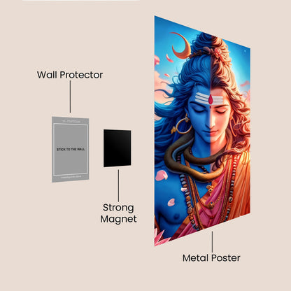 LORD SHIVA HD Metal Poster