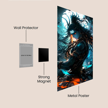 LORD SHIVA HD Metal Poster