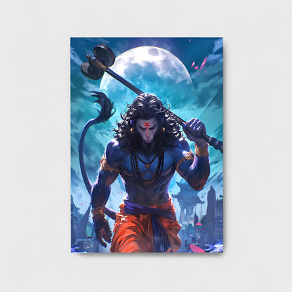 LORD HANUMAN HD Metal Poster