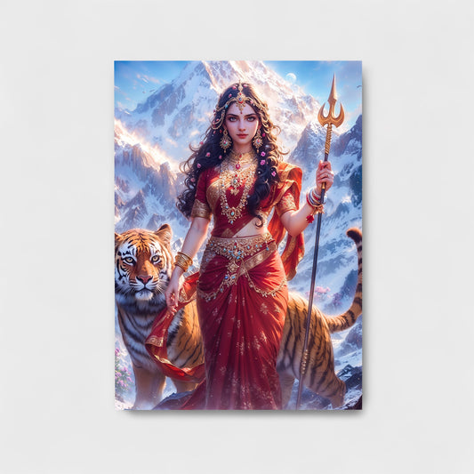 GODDESS DURGA HD Metal Poster