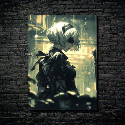 2B wallpaper-Artwork HD Shining Metal Poster