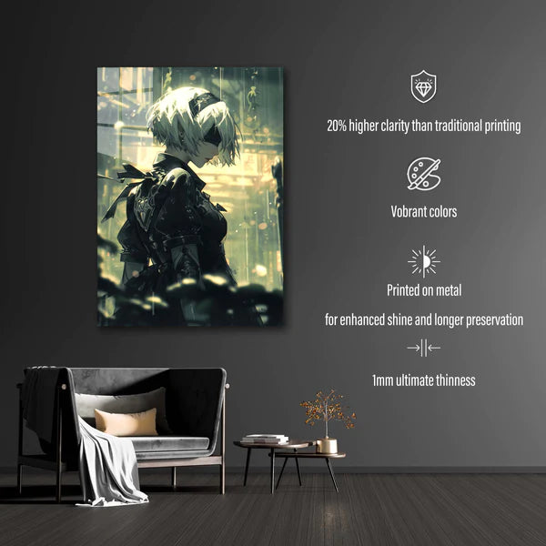 2B wallpaper-Artwork HD Shining Metal Poster