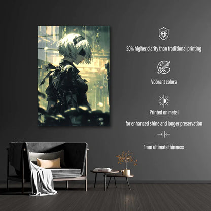 2B wallpaper-Artwork HD Shining Metal Poster