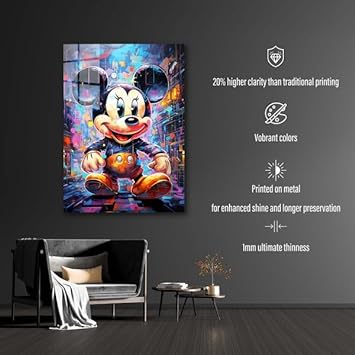 Pop Mouse- HD Shining Metal Poster