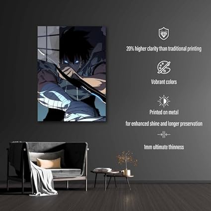 Solo Leveling Anime Art- HD Shining Metal Poster