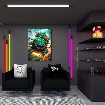 SolarBeam Bulbasaur- HD Shining Metal Poster