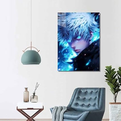 Gojo Blue Burst Curse- HD Shining Metal Poster