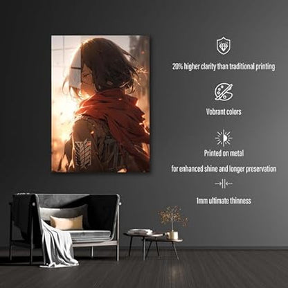 Mikasa - Reminiscence- HD Shining Metal Poster