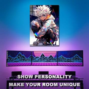 Colorful Killua- HD Shining Metal Poster