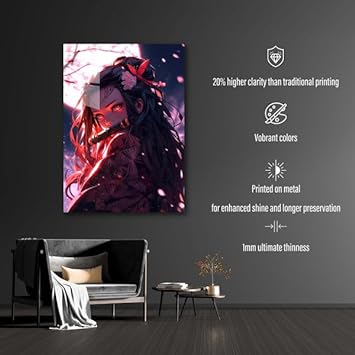 Nezuko cinematic- HD Shining Metal Poster