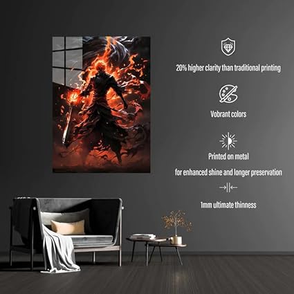 Bleach Ichigo Kurosaki-  HD Shining Metal Poster