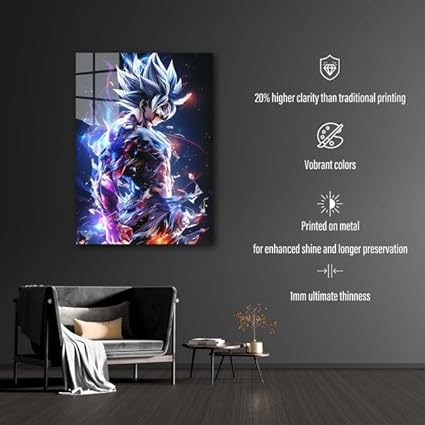 DBZ UI Goku- HD Shining Metal Poster