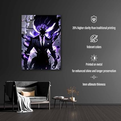 Solo Leveling Art- HD Shining Metal Poster