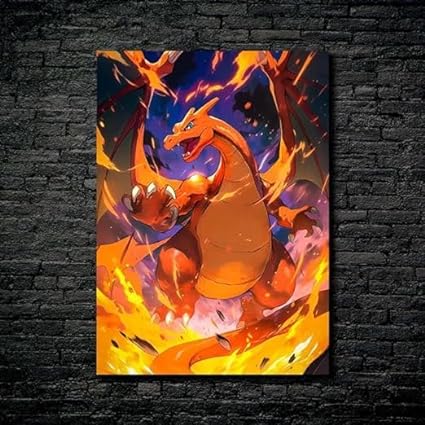 Pokemon Charizard -  HD Shining Metal Poster