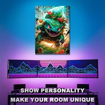 SolarBeam Bulbasaur- HD Shining Metal Poster