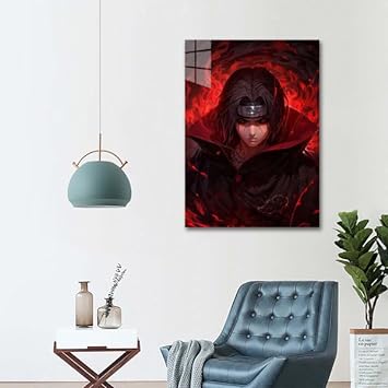 Itachi - Mangekyou Sharingan- HD Shining Metal Poster