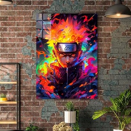 A0014-Naruto-Artwork HD Shining Metal Poster