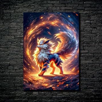 Pokemon Arcanine 2- HD Shining Metal Poster