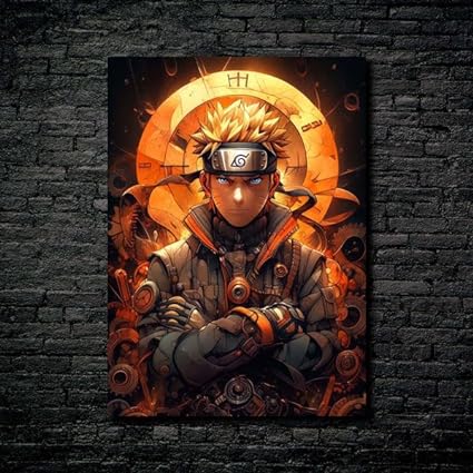 Naruto SteamPunk 5 - HD Shining Metal Poster