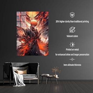 Ichigo Kurosaki- HD Shining Metal Poster