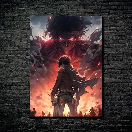 AOT Eren- HD Shining Metal Poster