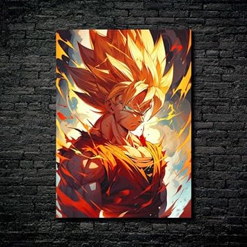 Super Saiyan - HD Shining Metal Poster