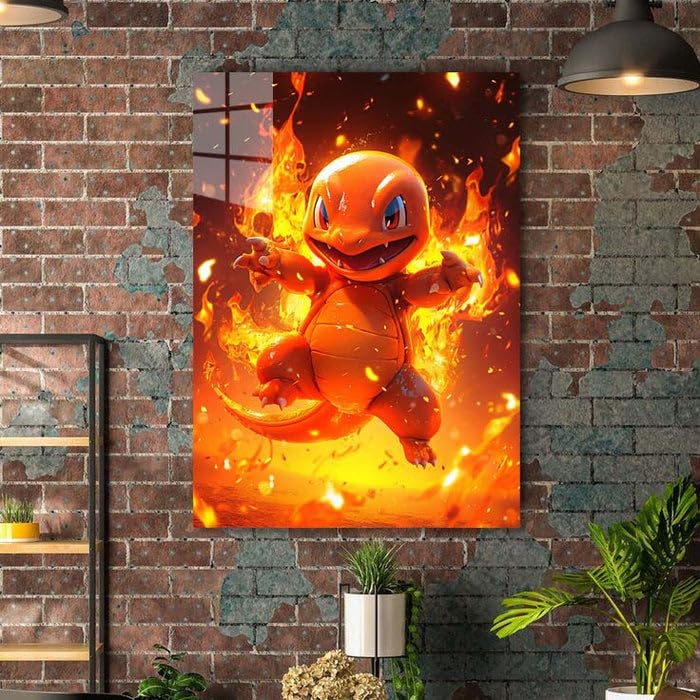 Pokemon Charmander -  HD Shining Metal Poster