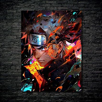 flames- HD Shining Metal Poster