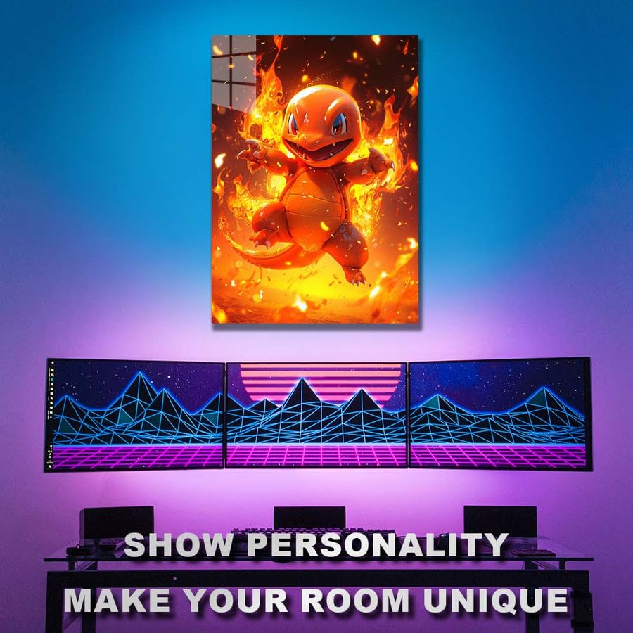 Pokemon Charmander -  HD Shining Metal Poster