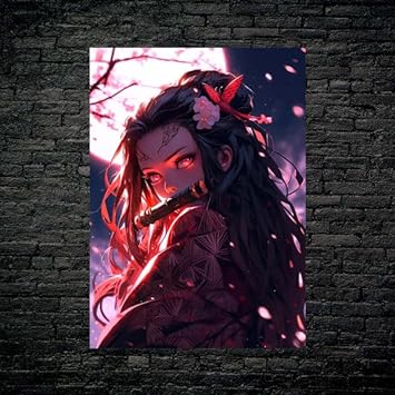 Nezuko cinematic- HD Shining Metal Poster