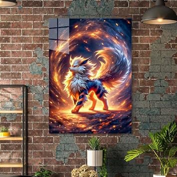 Pokemon Arcanine 2- HD Shining Metal Poster