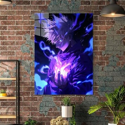 Hollow Purple Gojo- HD Shining Metal Poster