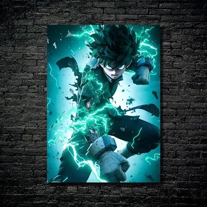 One For All - Deku -  HD Shining Metal Poster