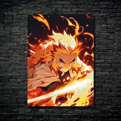 Affiche HD Shining Metal de Rengokukyojuro Demon Slayer