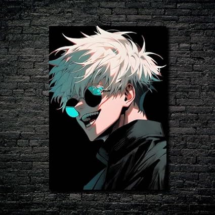 Satoru Gojo from jujutsu kaisen- HD Shining Metal Poster