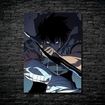 Solo Leveling Anime Art- HD Shining Metal Poster