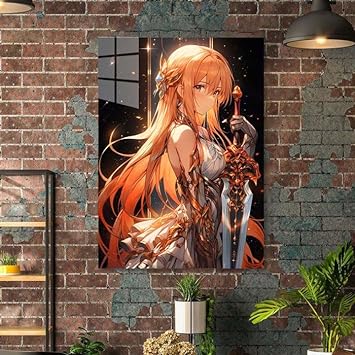 Asuna Sword Art Online  HD Shining Metal Poster