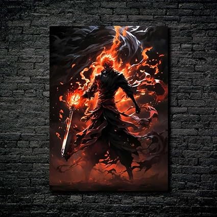 Bleach Ichigo Kurosaki-  HD Shining Metal Poster