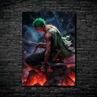 Vice Captain Zoro 2-  HD Shining Metal Poster