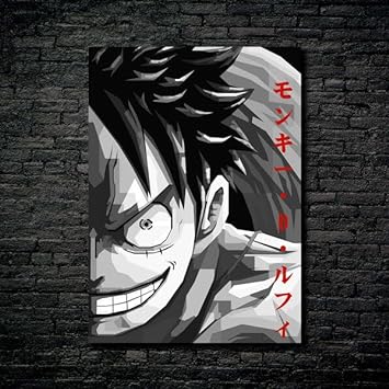 Monkey D Luffy Right- HD Shining Metal Poster