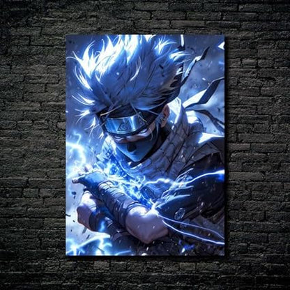 Kakashi Hatake Raikiri- HD Shining Metal Poster