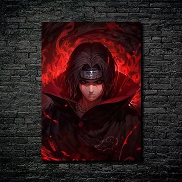 Itachi - Mangekyou Sharingan- HD Shining Metal Poster