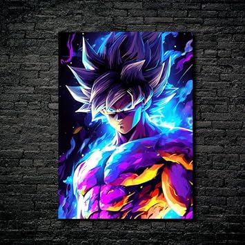 Holofractal Goku- HD Shining Metal Poster