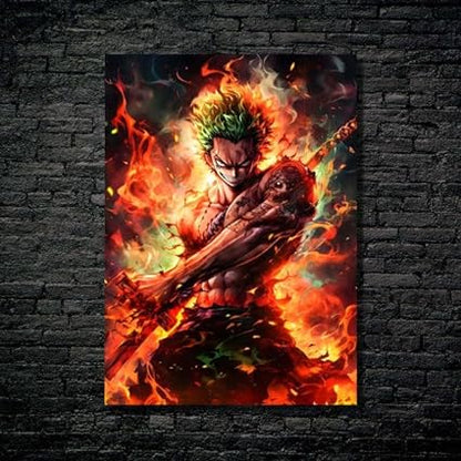 One Piece zoro-2- HD Shining Metal Poster