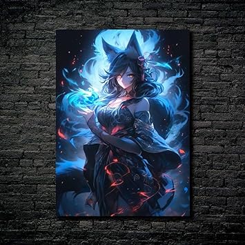 The Nine tailed Fox - Ahri - League of Legends-Artwork