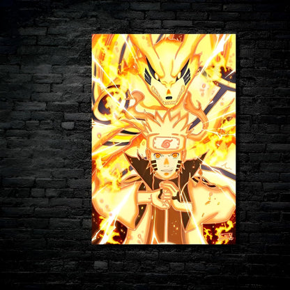 Naruto Six Path Anime -  HD Shining Metal Poster