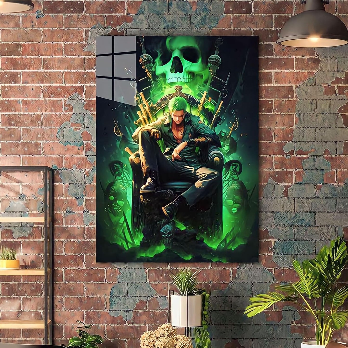 Roi de l'enfer - Roronoa Zoro - HD Shining Metal Poster