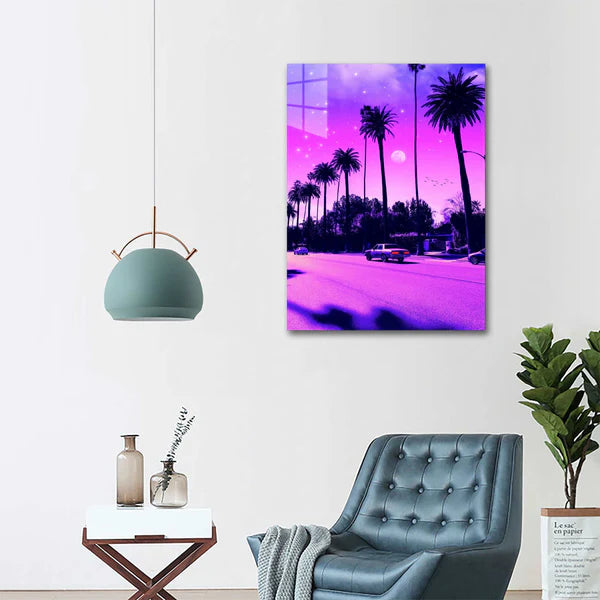 Aesthetic Cali drive HD Shining Metal Poster