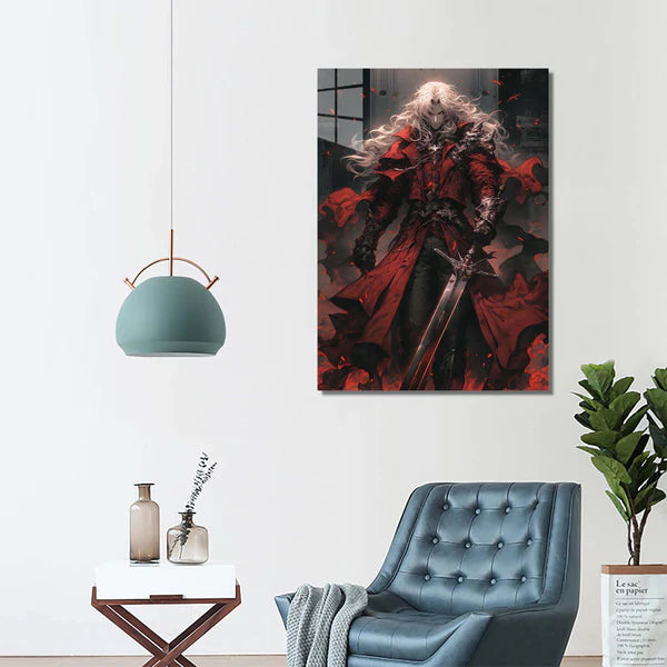 Alucard_Castlevania-Artwork HD Shining Metal Poster