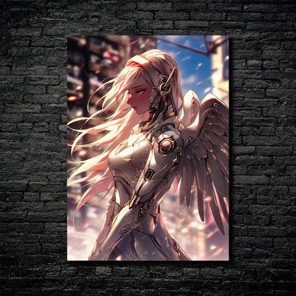 Angel-Artwork HD Shining Metal Poster